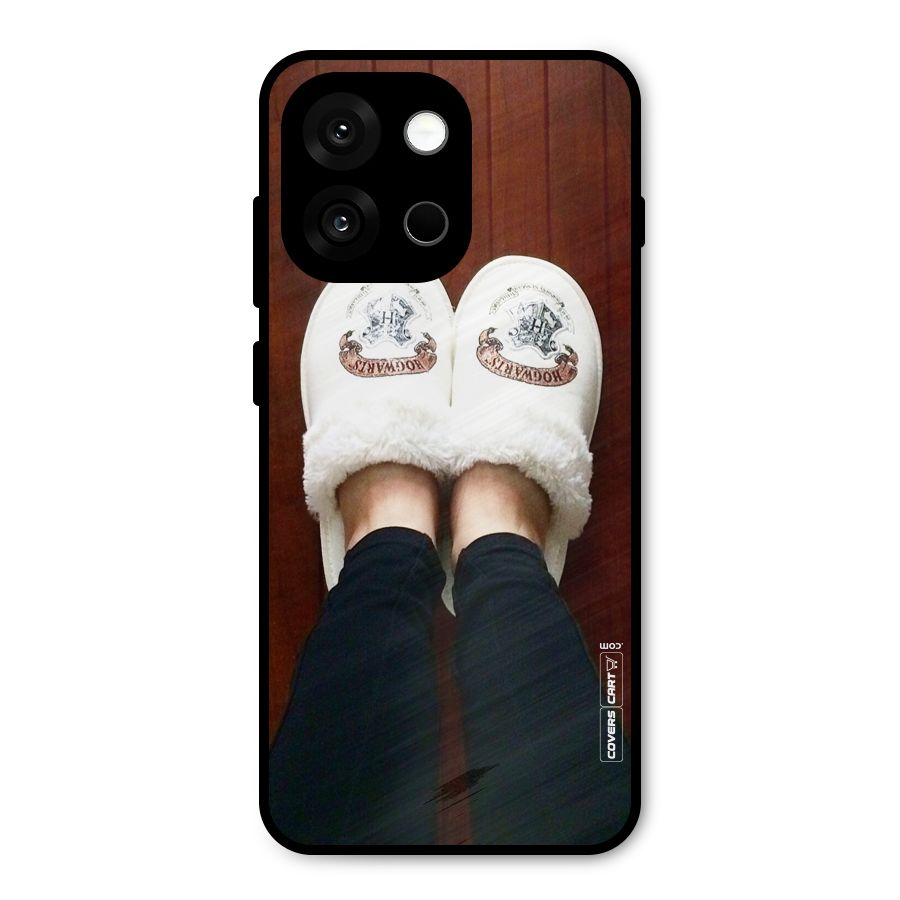 White Feets Metal Back Case for OnePlus 13s
