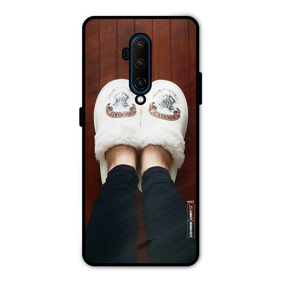 White Feets Metal Back Case for OnePlus 7T Pro
