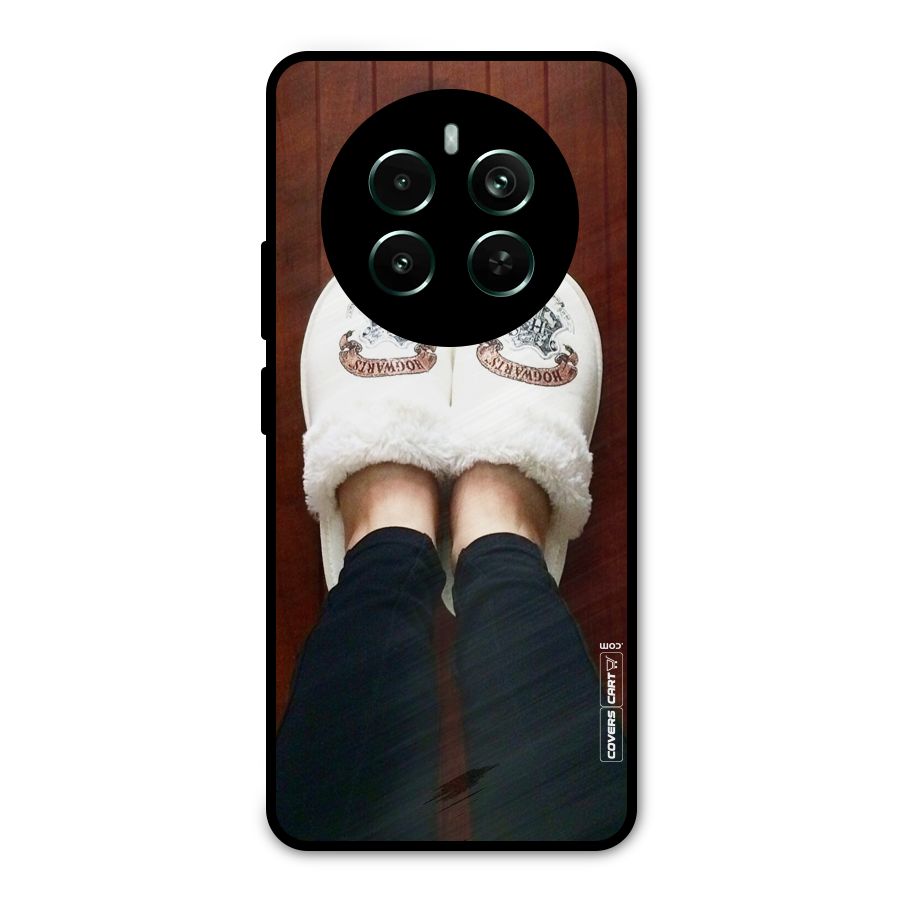 White Feets Metal Back Case for Realme 12 Pro Plus