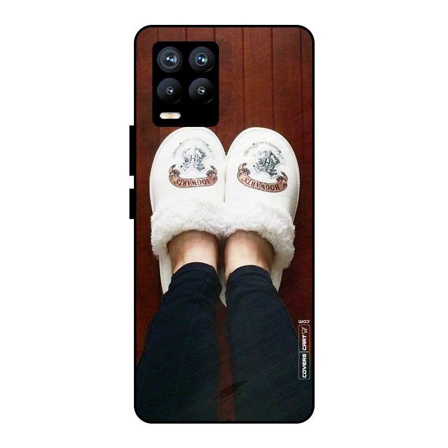 White Feets Metal Back Case for Realme 8 Pro