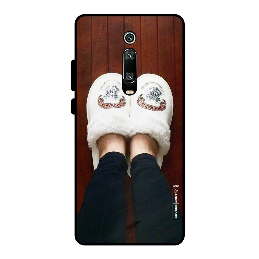 White Feets Metal Back Case for Redmi K20 Pro