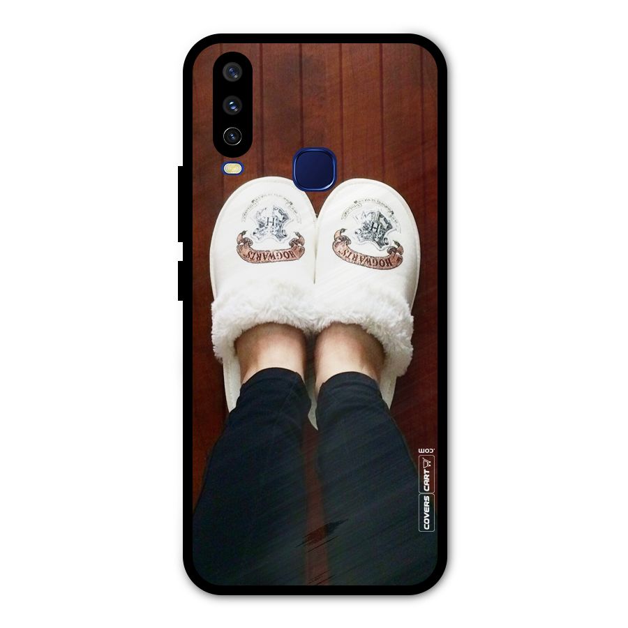 White Feets Metal Back Case for Vivo V17
