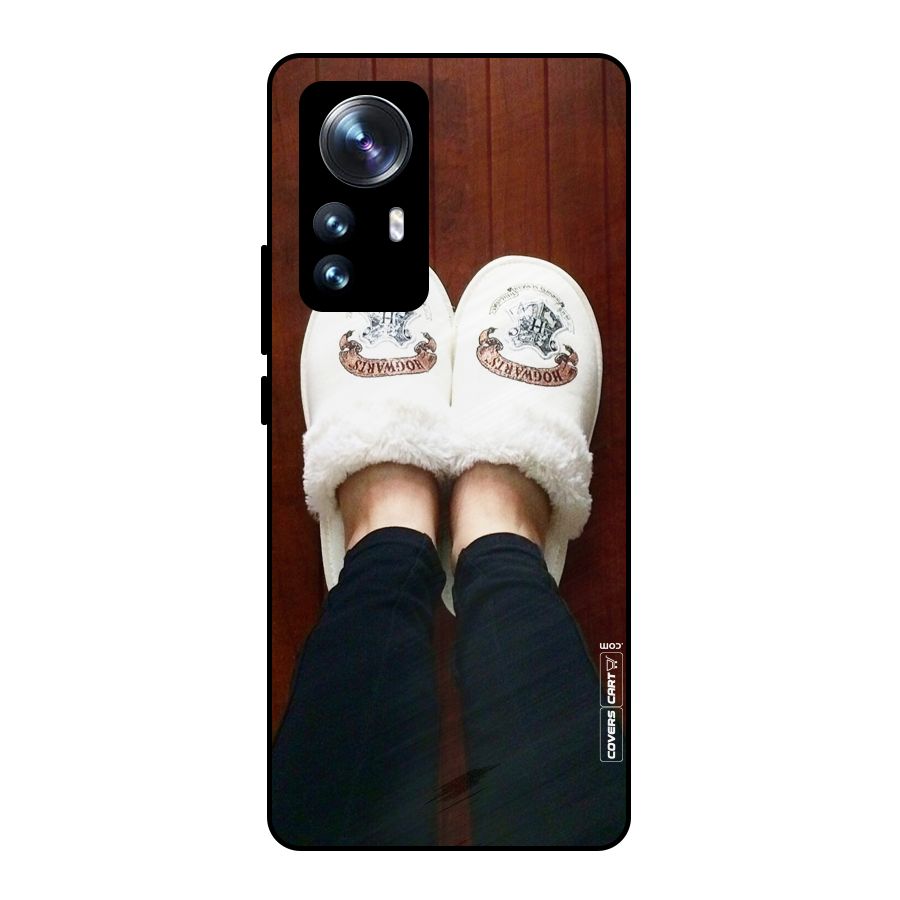 White Feets Metal Back Case for Xiaomi 12 Pro