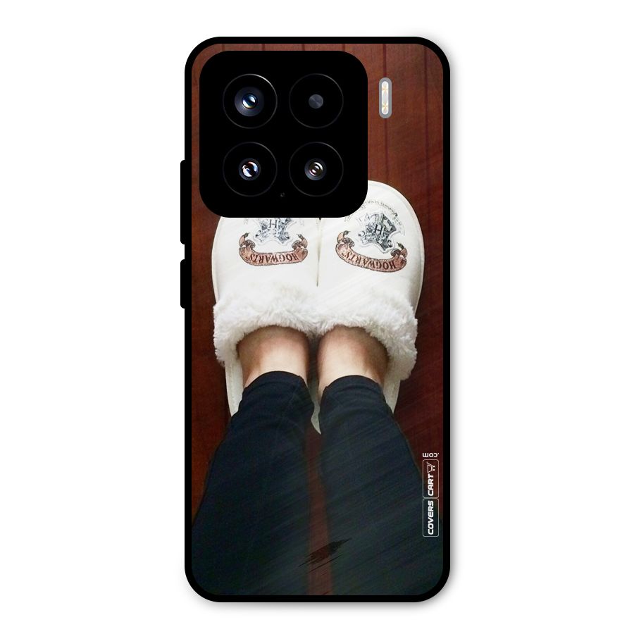 White Feets Metal Back Case for Xiaomi 15