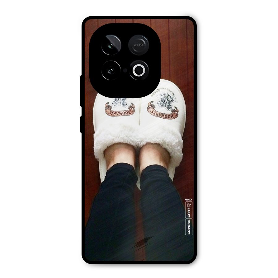 White Feets Metal Back Case for iQOO Neo 10