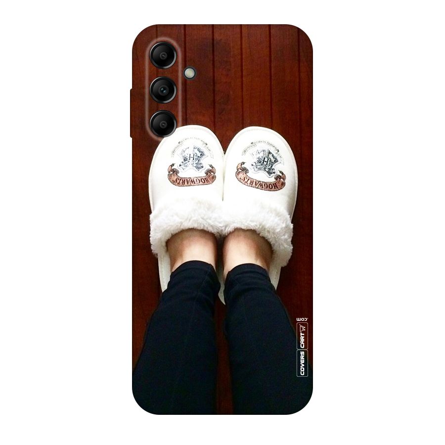 White Feets Original Polycarbonate Back Case for Galaxy A14 5G