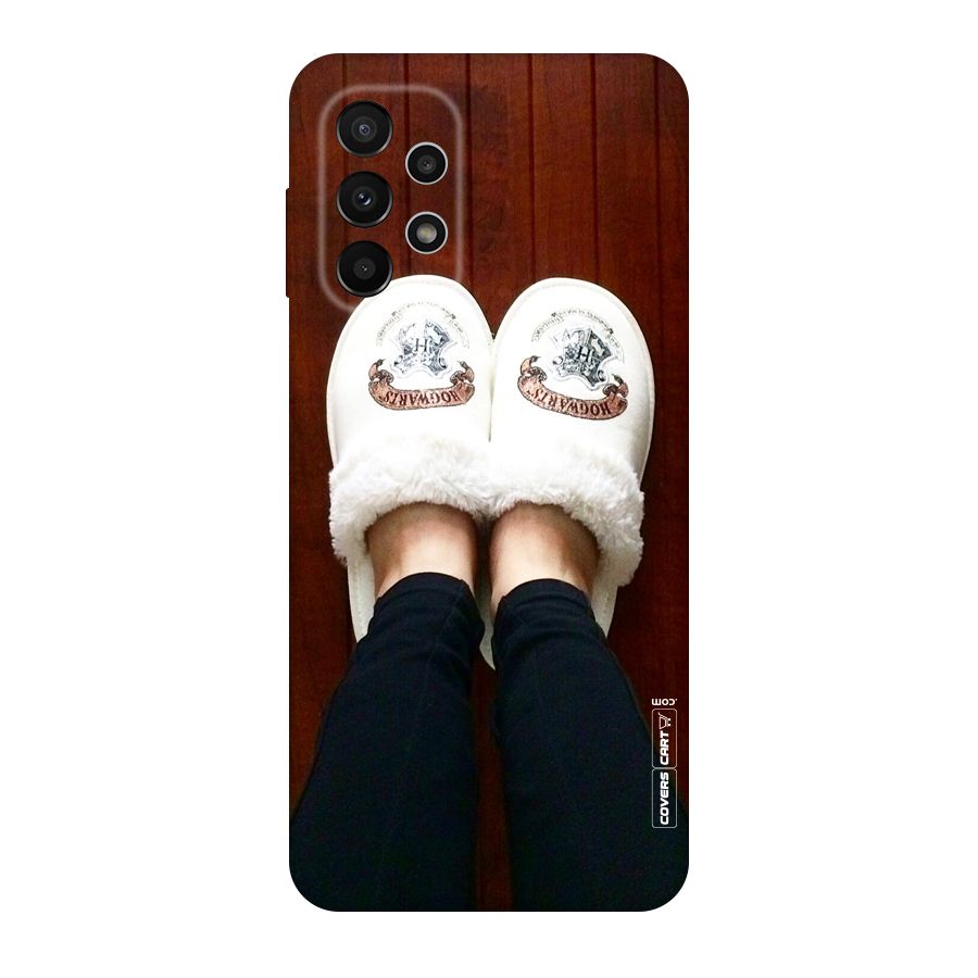 White Feets Original Polycarbonate Back Case for Galaxy A23