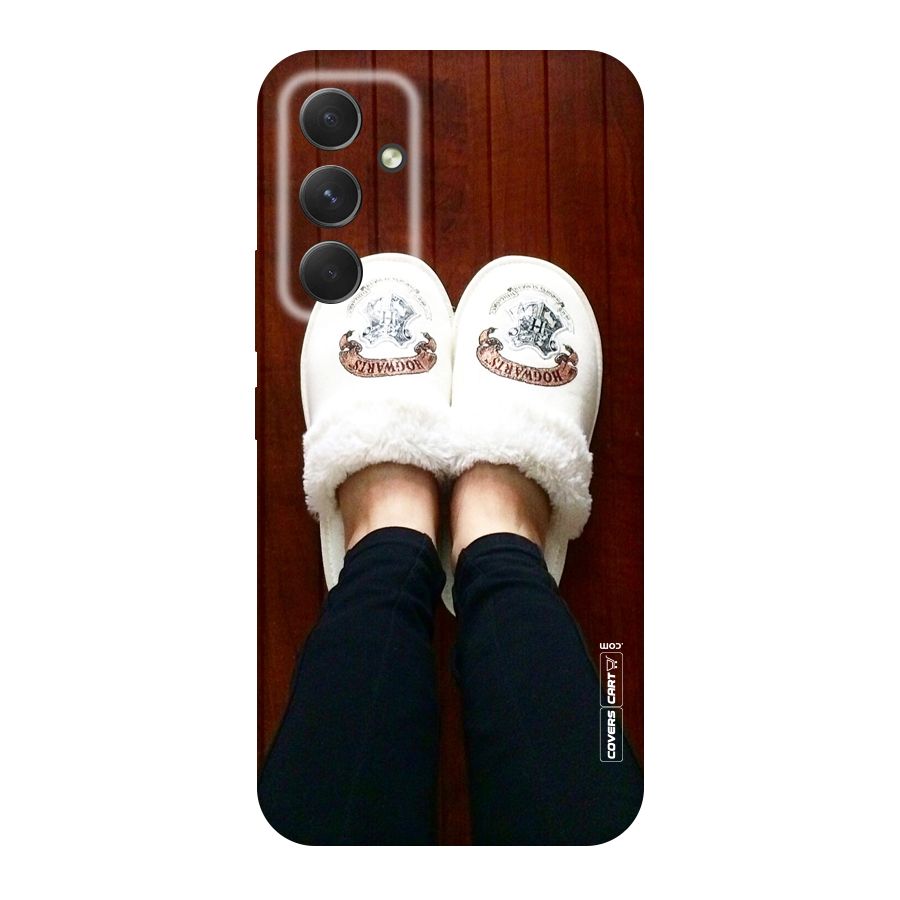 White Feets Original Polycarbonate Back Case for Galaxy A54