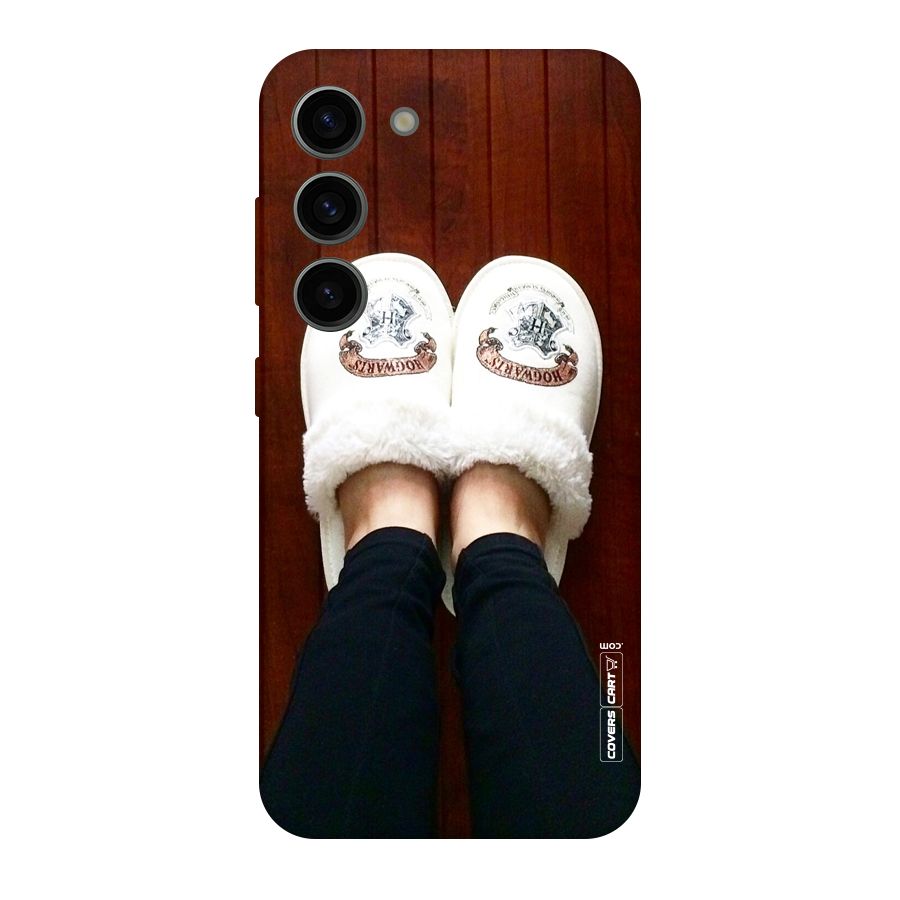 White Feets Original Polycarbonate Back Case for Galaxy S23