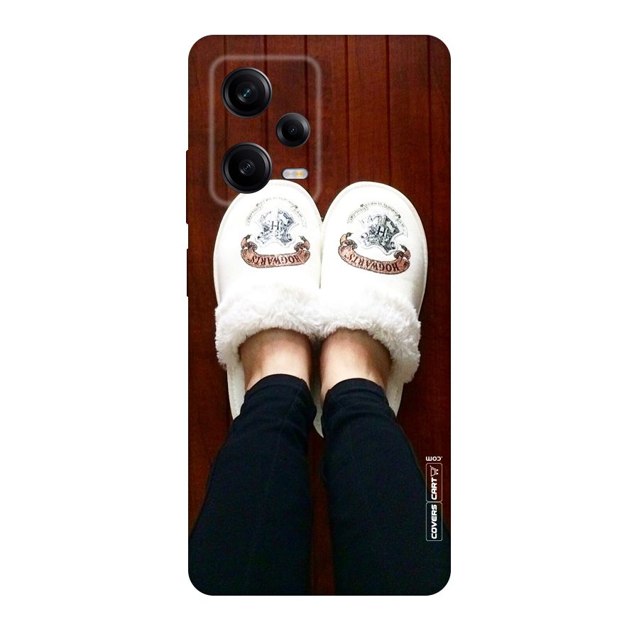 White Feets Original Polycarbonate Back Case for Redmi Note 12 Pro