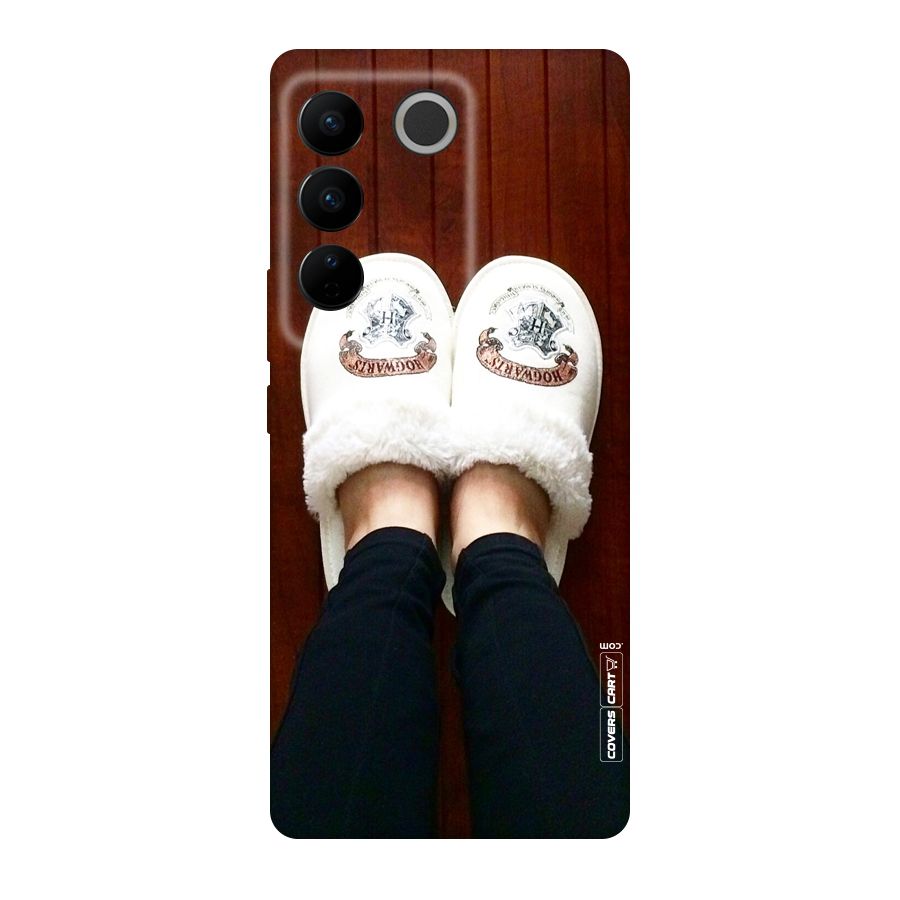 White Feets Original Polycarbonate Back Case for Vivo V27