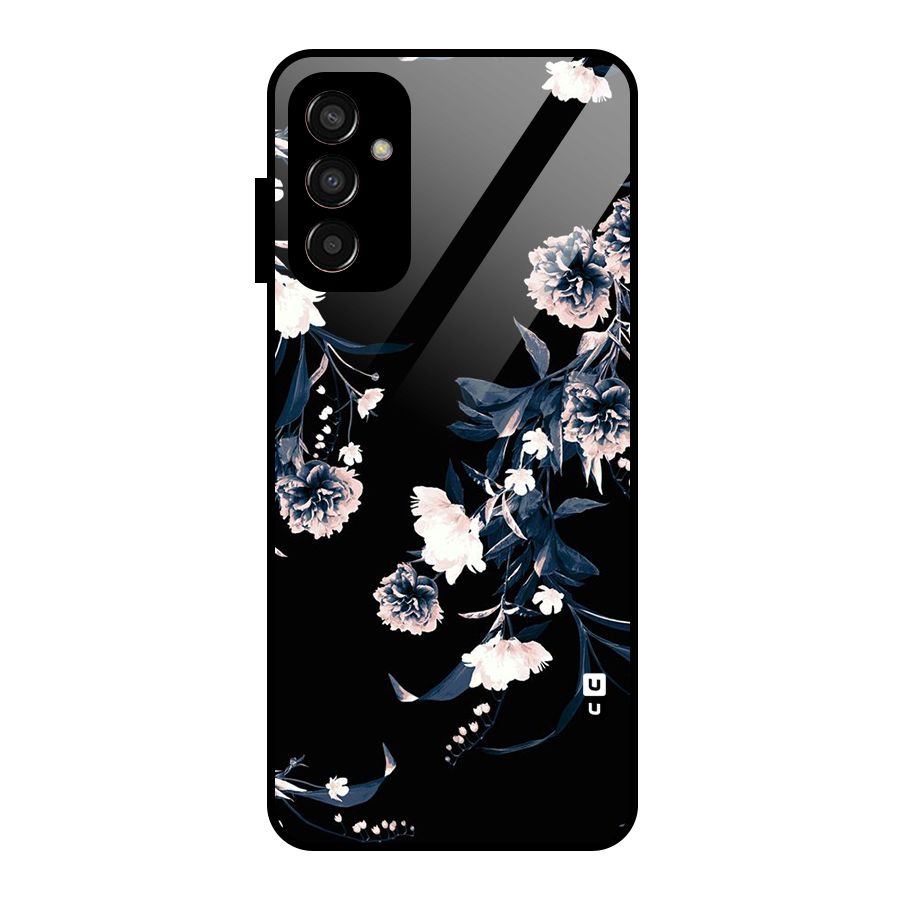 White Flora Glass Back Case for Galaxy F13