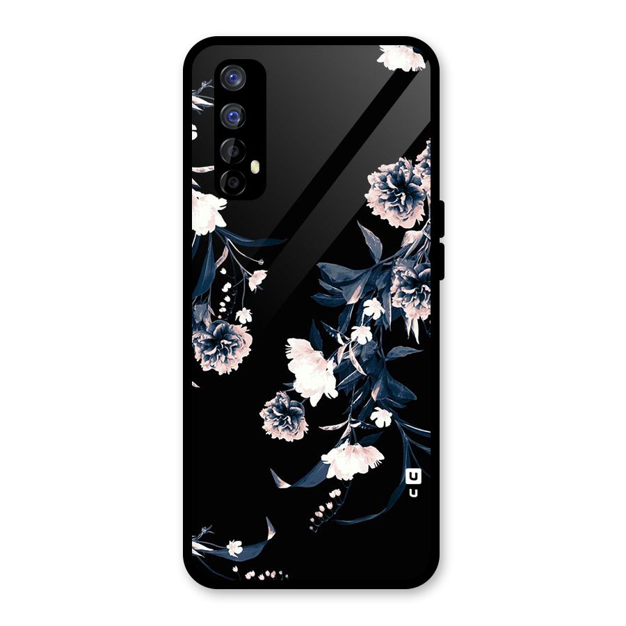 White Flora Glass Back Case for Realme 7