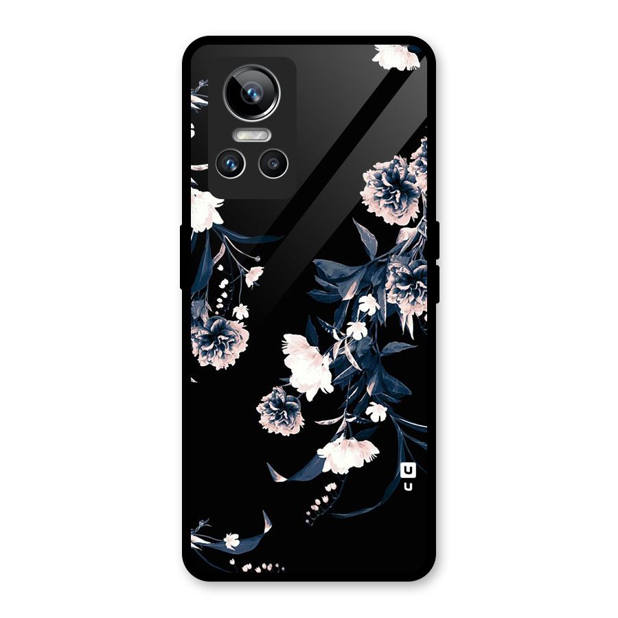 White Flora Glass Back Case for Realme GT Neo 3