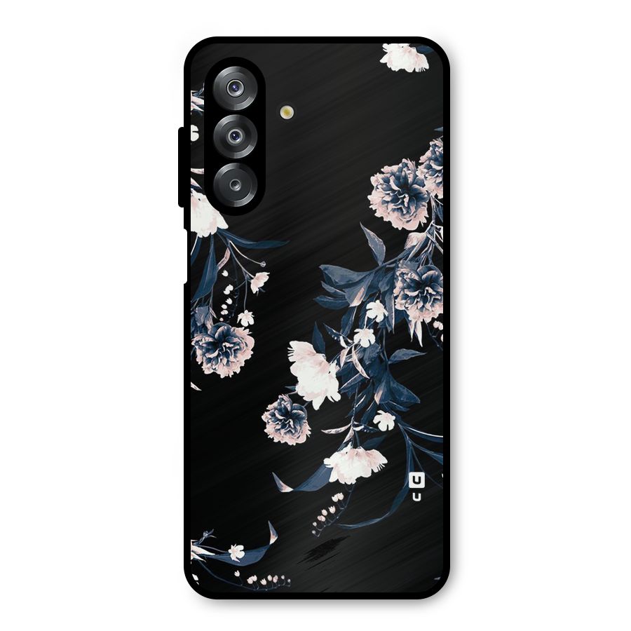 White Flora Metal Back Case for Galaxy A26