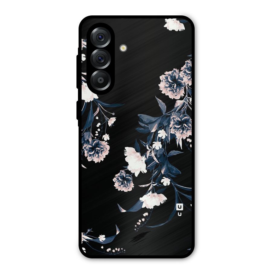 White Flora Metal Back Case for Galaxy A36