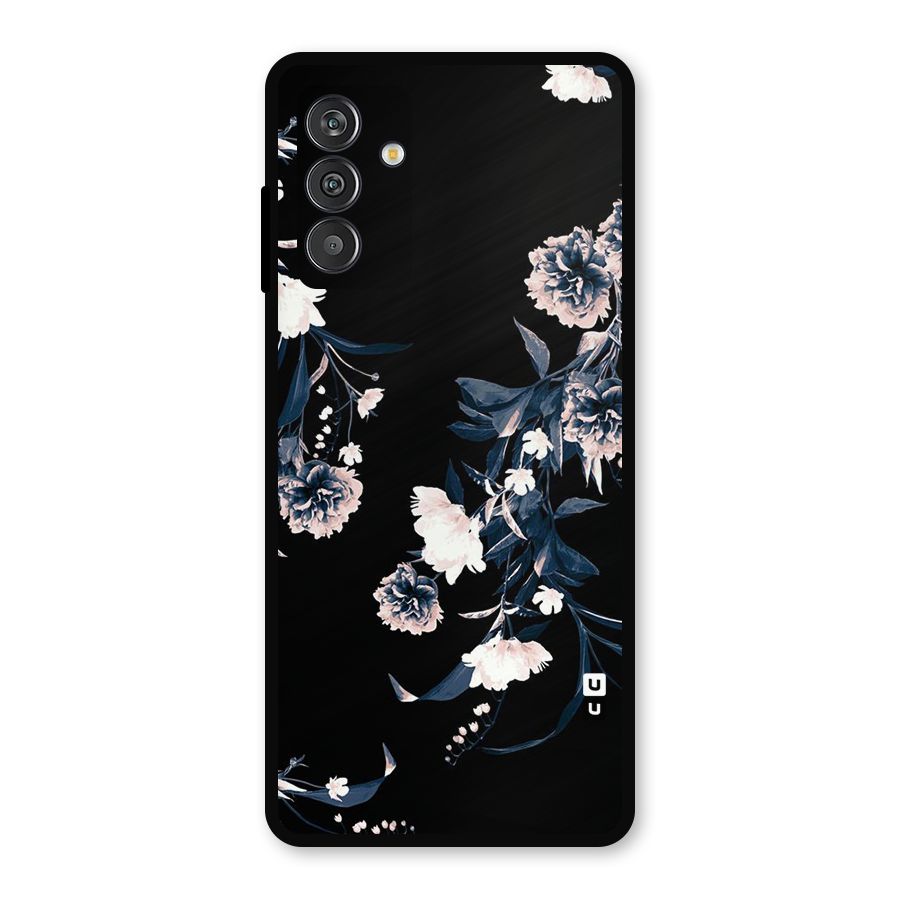 White Flora Metal Back Case for Galaxy F13