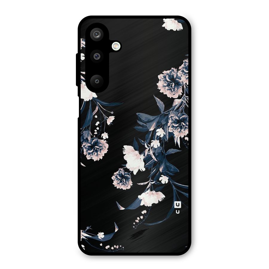 White Flora Metal Back Case for Galaxy M16