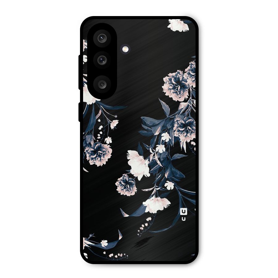 White Flora Metal Back Case for Galaxy M56