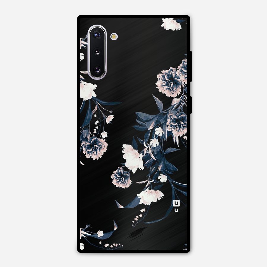 White Flora Metal Back Case for Galaxy Note 10