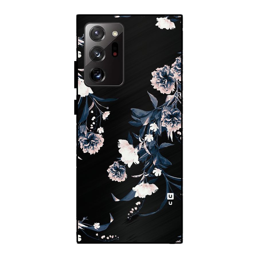 White Flora Metal Back Case for Galaxy Note 20 Ultra
