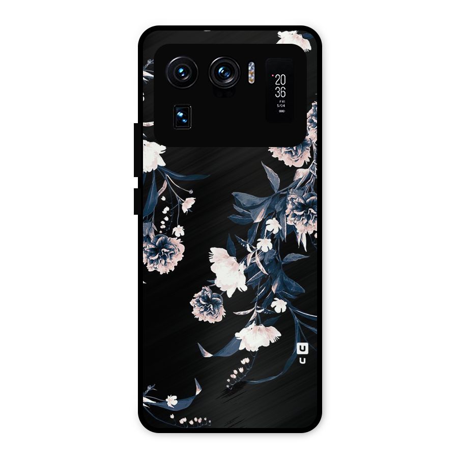 White Flora Metal Back Case for Mi 11 Ultra