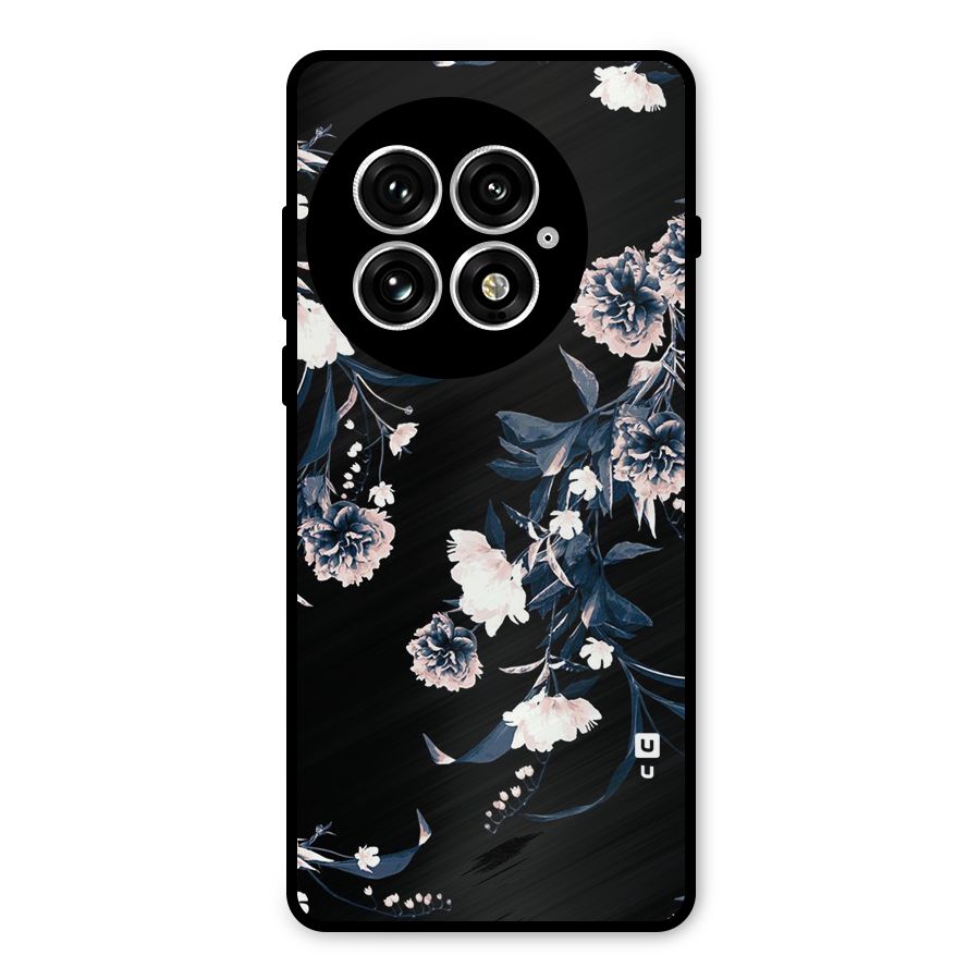 White Flora Metal Back Case for OnePlus 13