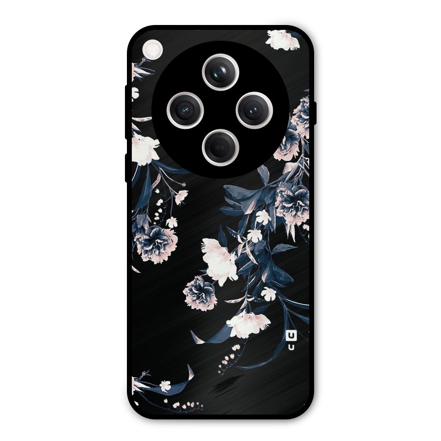 White Flora Metal Back Case for Oppo Find X8