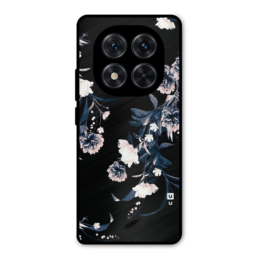 White Flora Metal Back Case for Poco X7