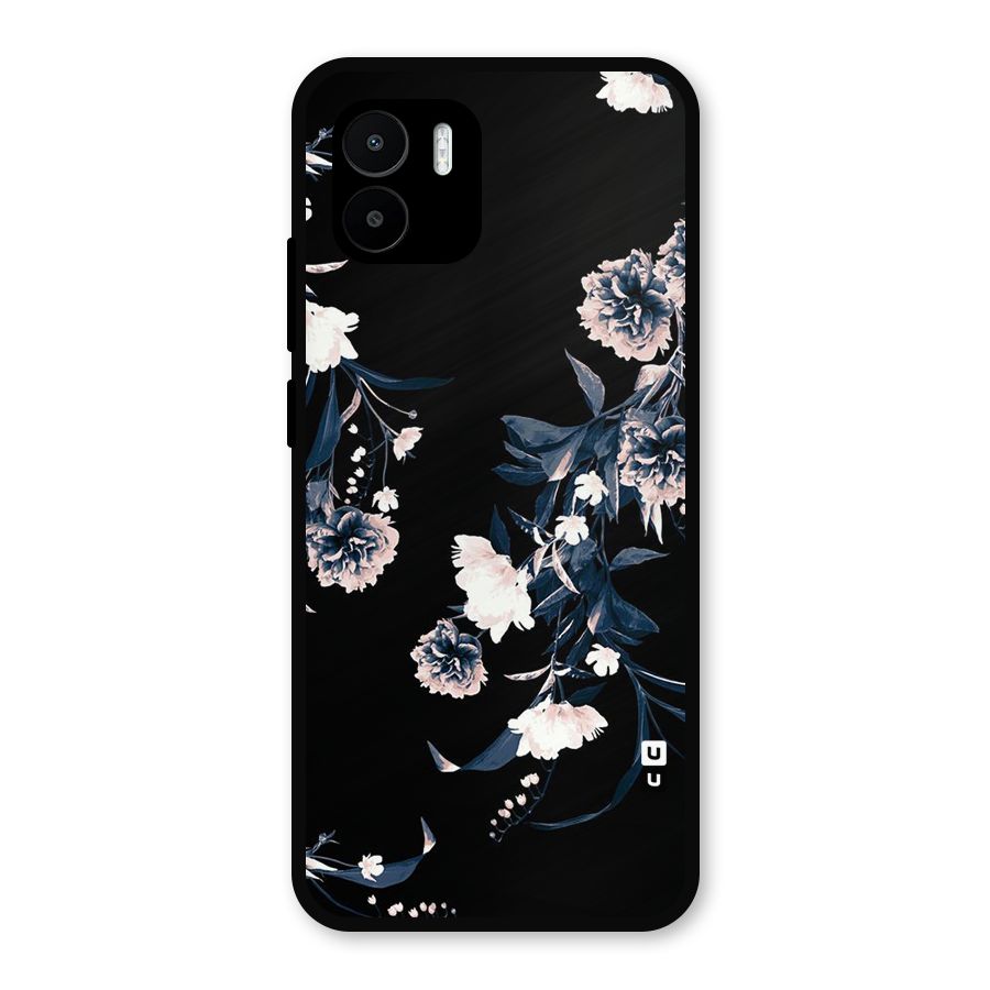 White Flora Metal Back Case for Redmi A2