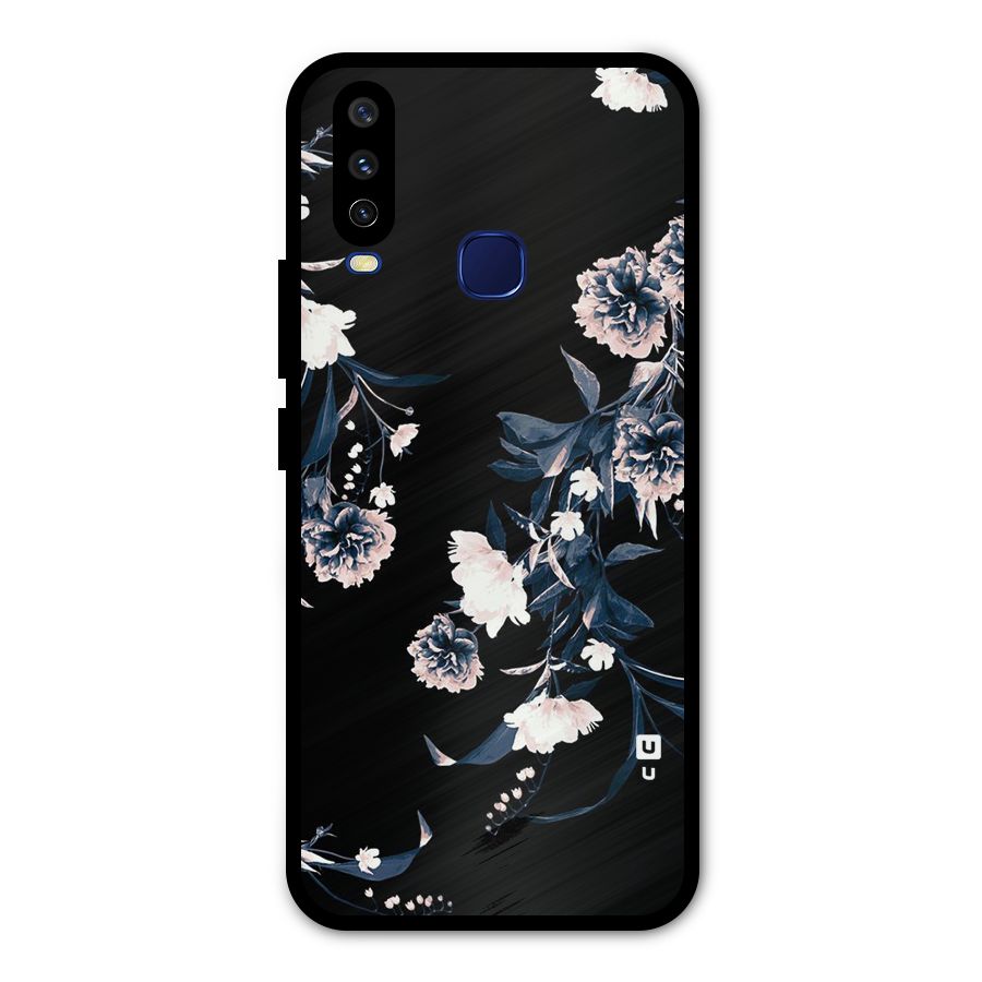 White Flora Metal Back Case for Vivo V17