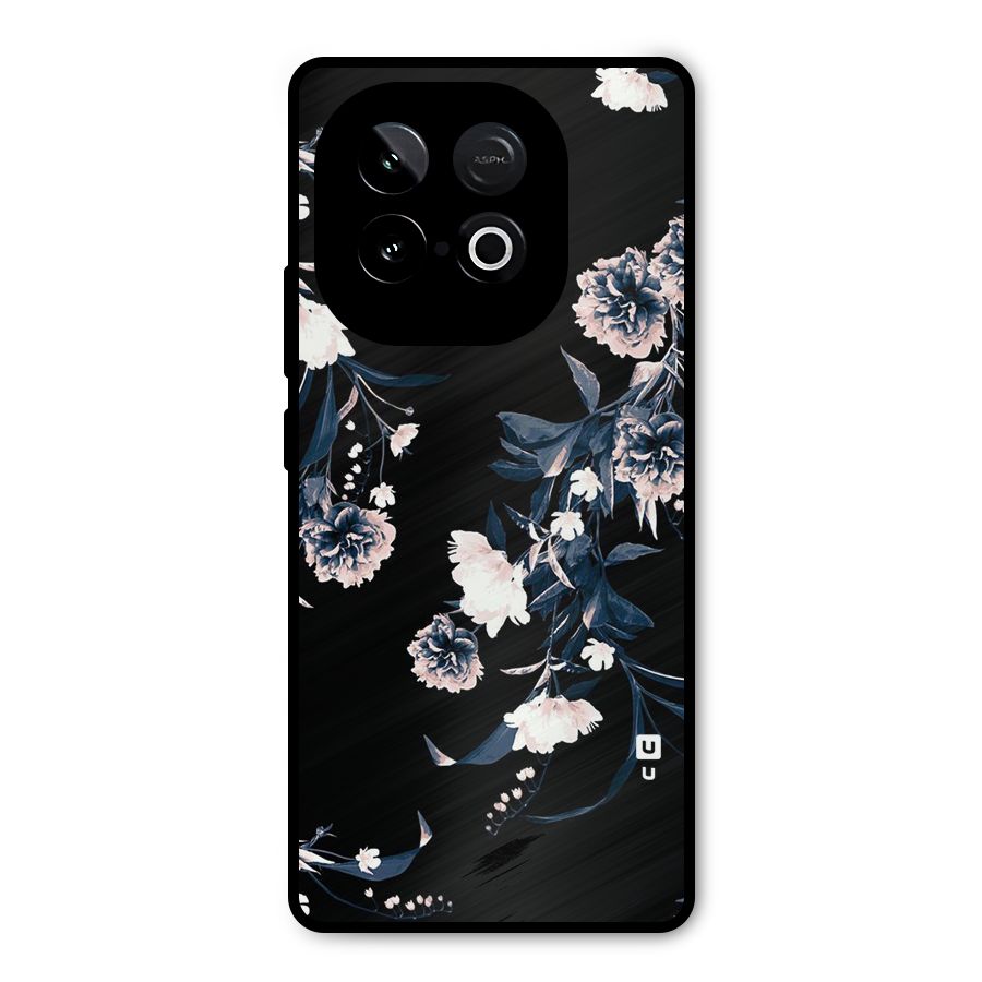 White Flora Metal Back Case for iQOO Neo 10