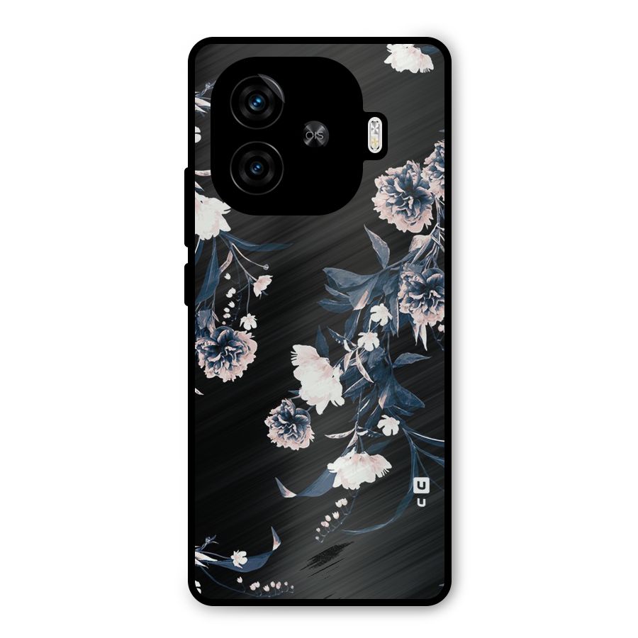 White Flora Metal Back Case for iQOO Neo 10R