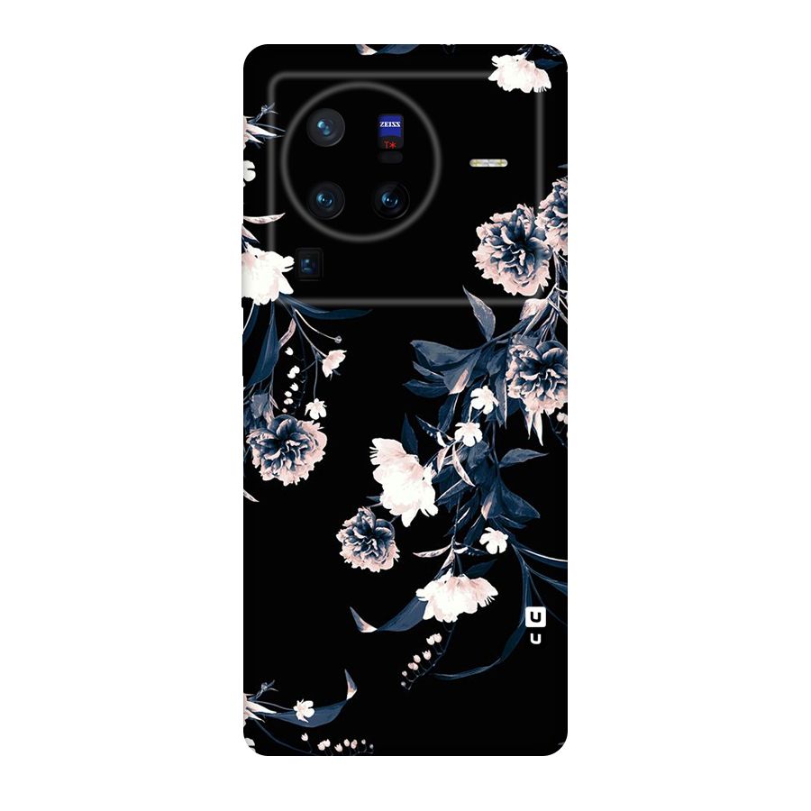 White Flora Original Polycarbonate Back Case for Vivo X80