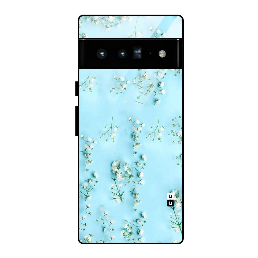 White Lily Design Glass Back Case for Google Pixel 6 Pro