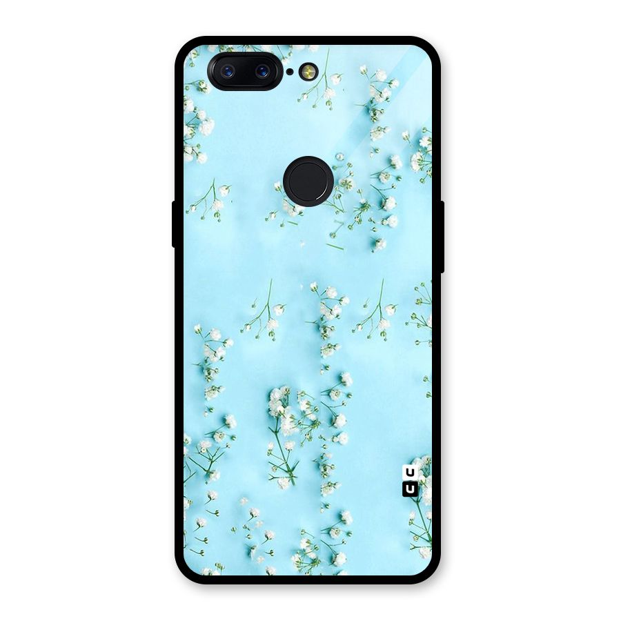 White Lily Design Glass Back Case for OnePlus 5T