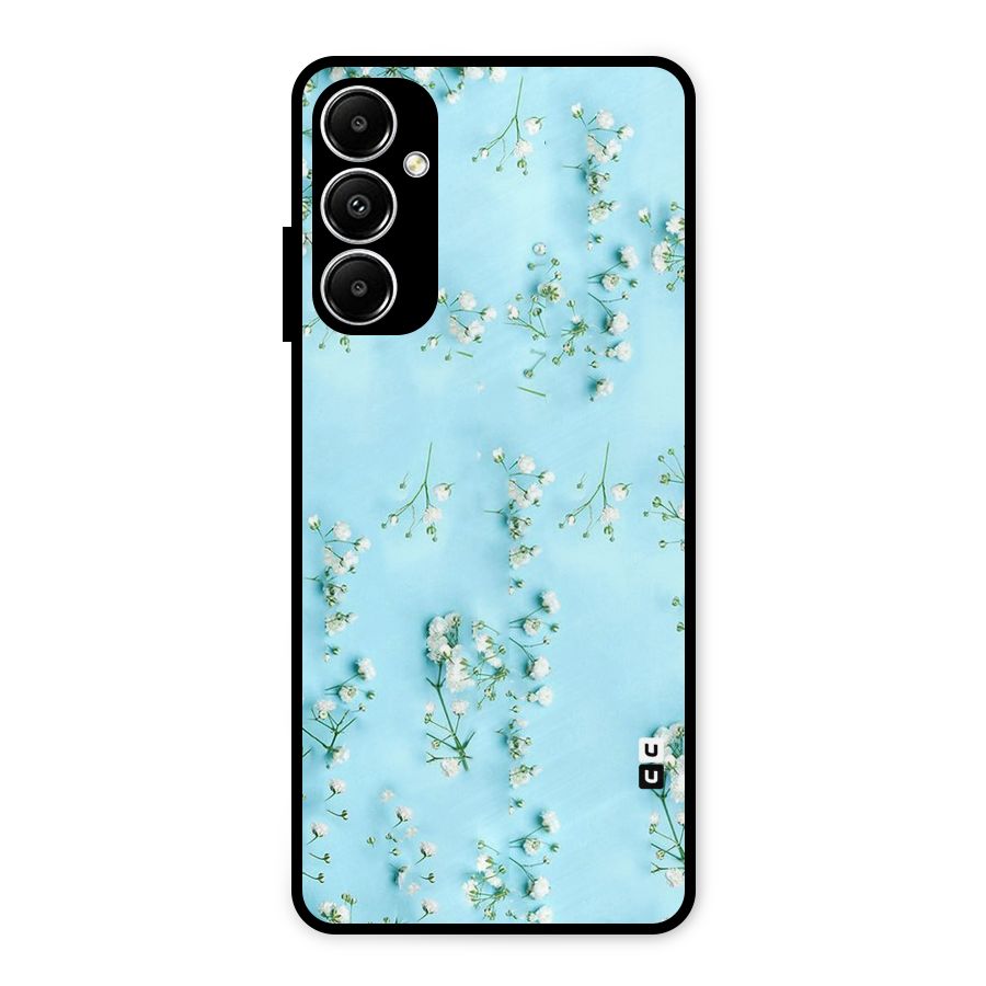 White Lily Design Metal Back Case for Galaxy A05s