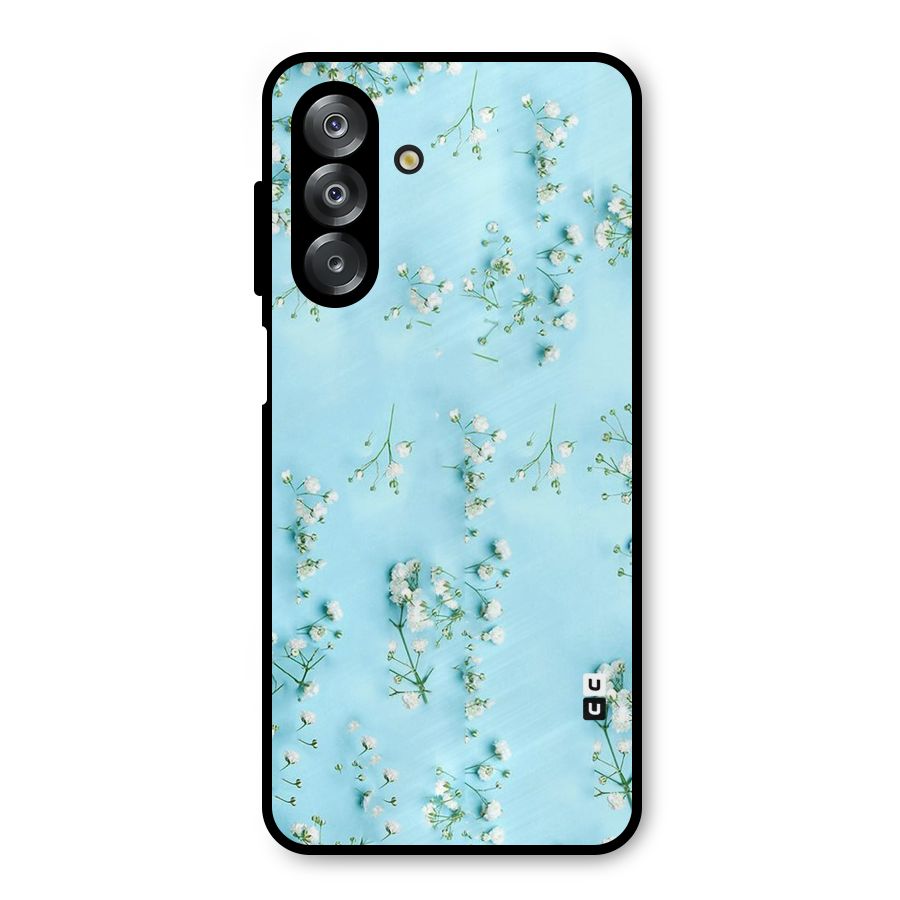 White Lily Design Metal Back Case for Galaxy A26