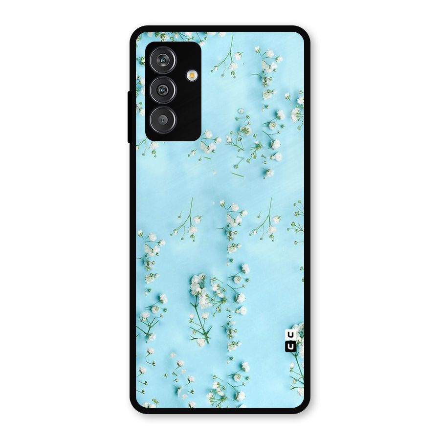 White Lily Design Metal Back Case for Galaxy F13