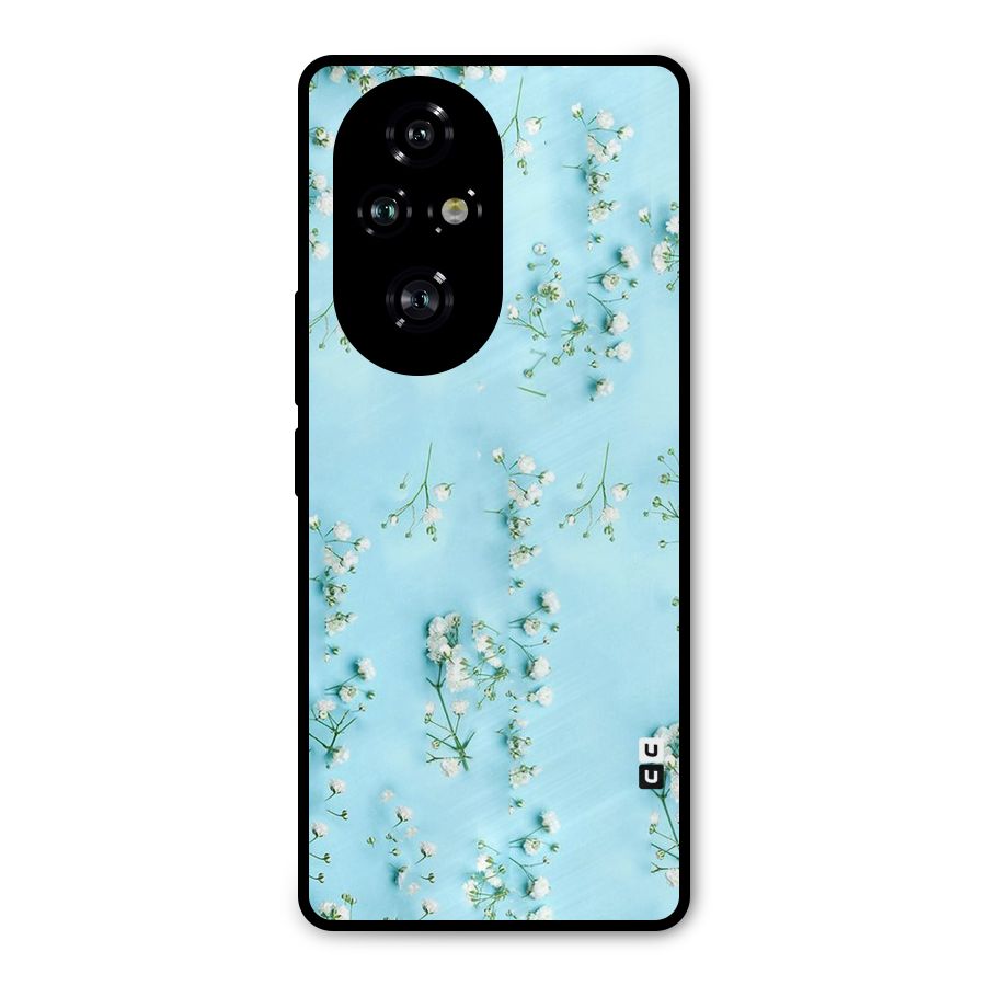 White Lily Design Metal Back Case for Honor 200 Pro