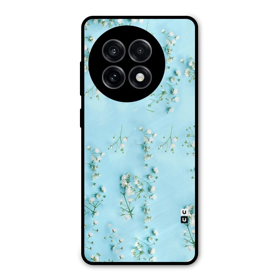 White Lily Design Metal Back Case for OnePlus 13R