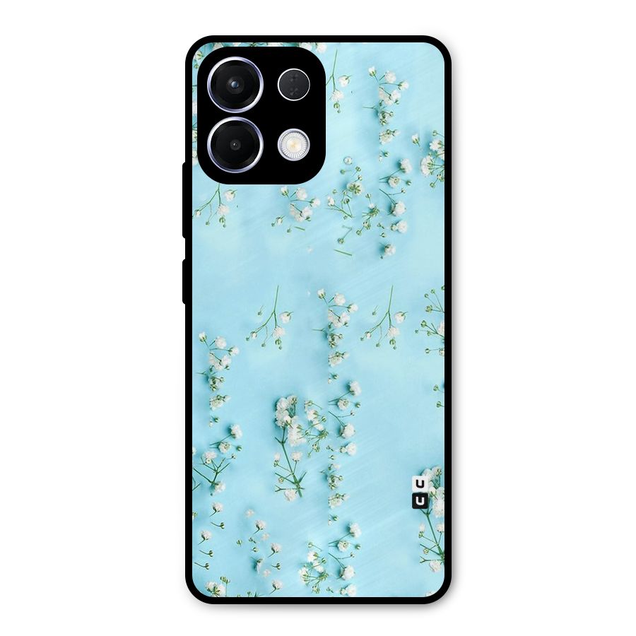 White Lily Design Metal Back Case for Oppo K13