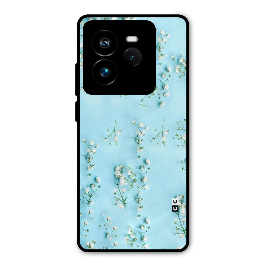 White Lily Design Metal Back Case for Realme GT 7 Pro