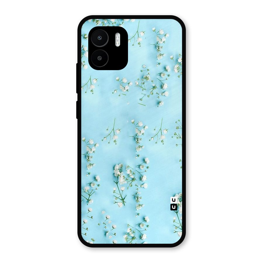 White Lily Design Metal Back Case for Redmi A2