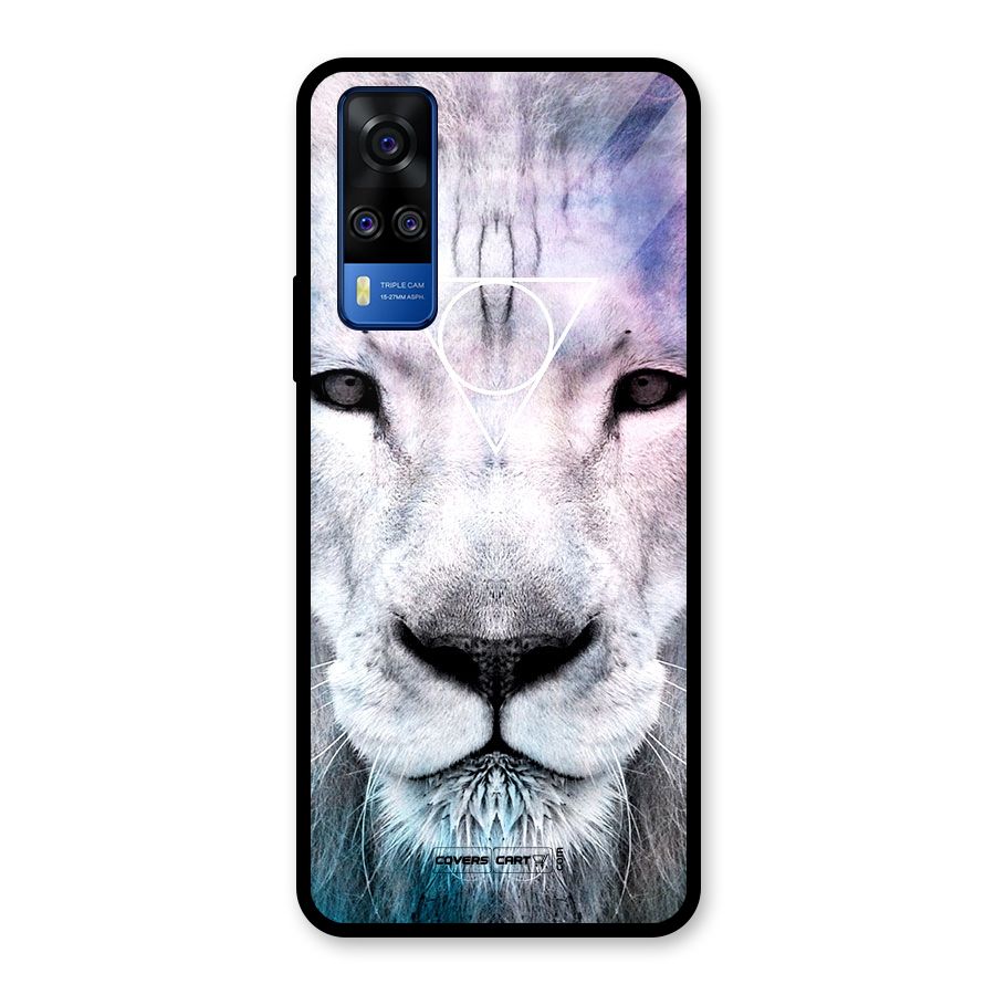 White Lion Glass Back Case for Vivo Y31