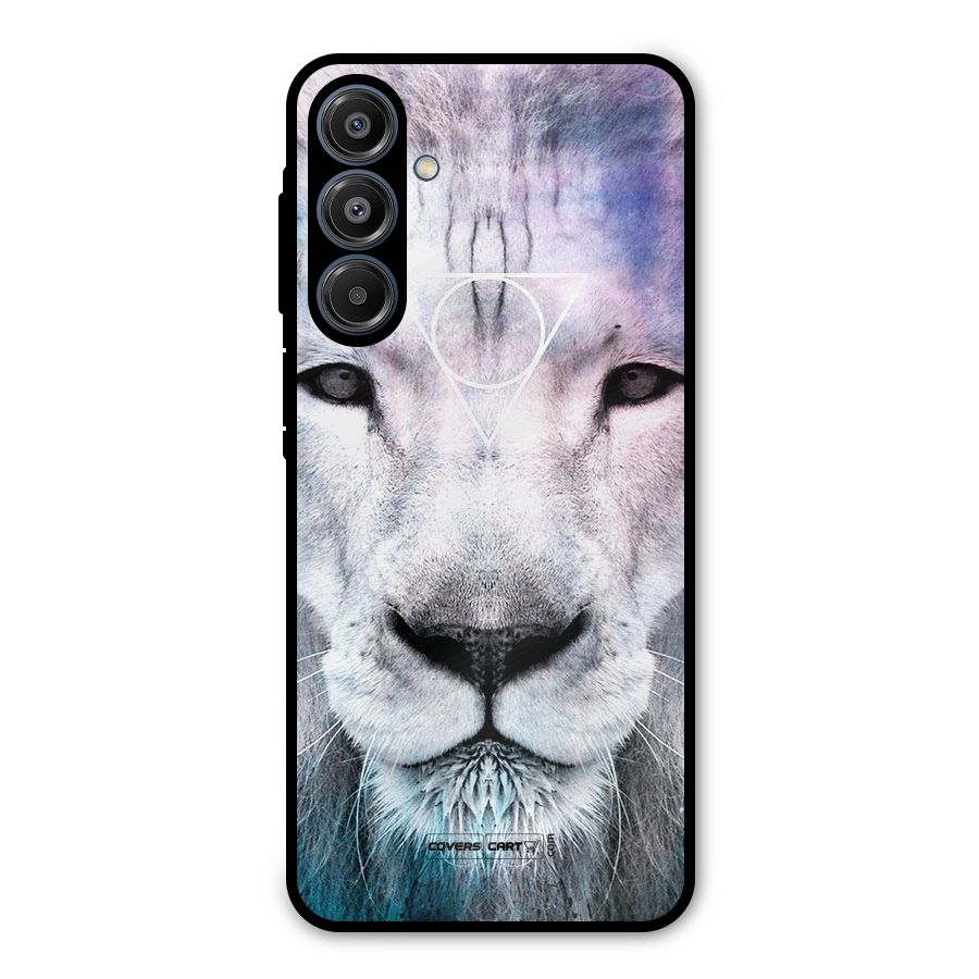 White Lion Metal Back Case for Galaxy A16 5G