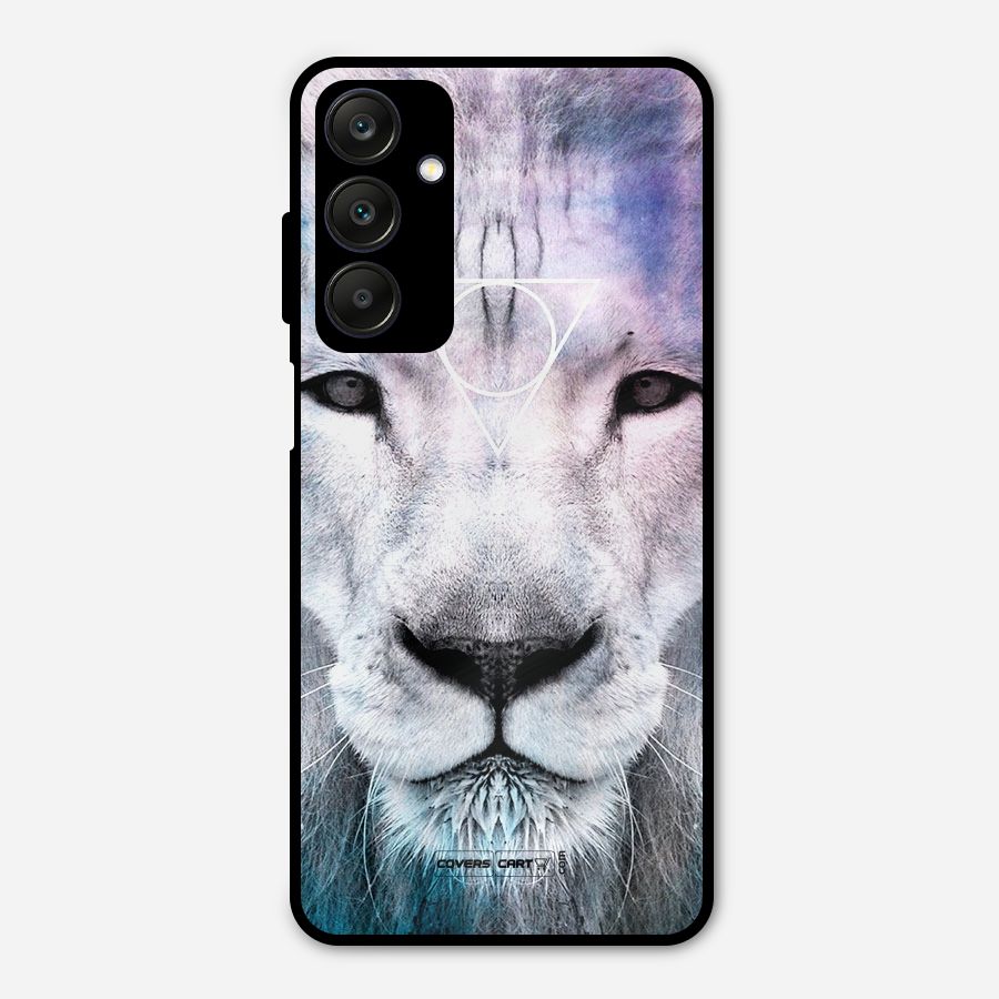 White Lion Metal Back Case for Galaxy A25 5G