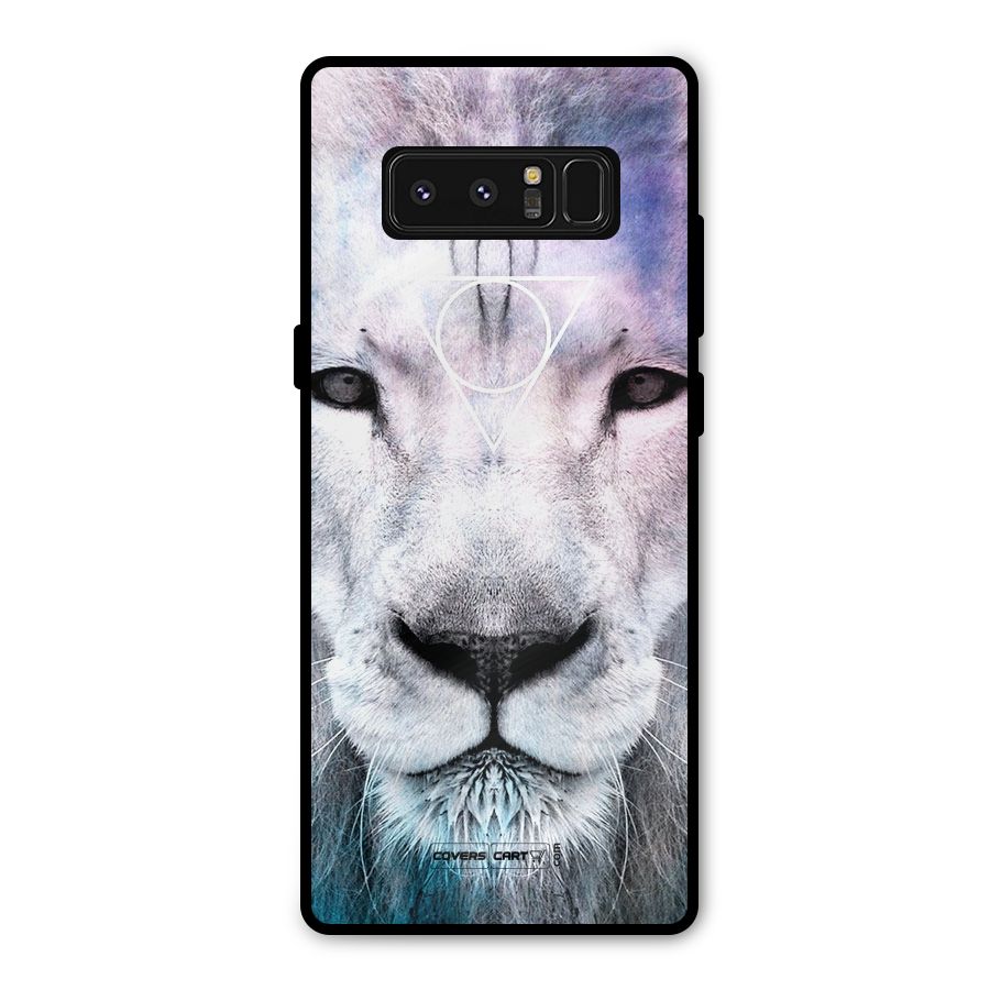 White Lion Metal Back Case for Galaxy Note 8
