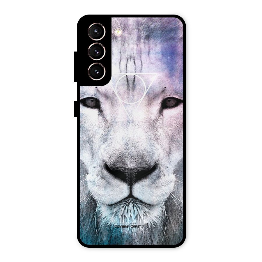 White Lion Metal Back Case for Galaxy S21 5G