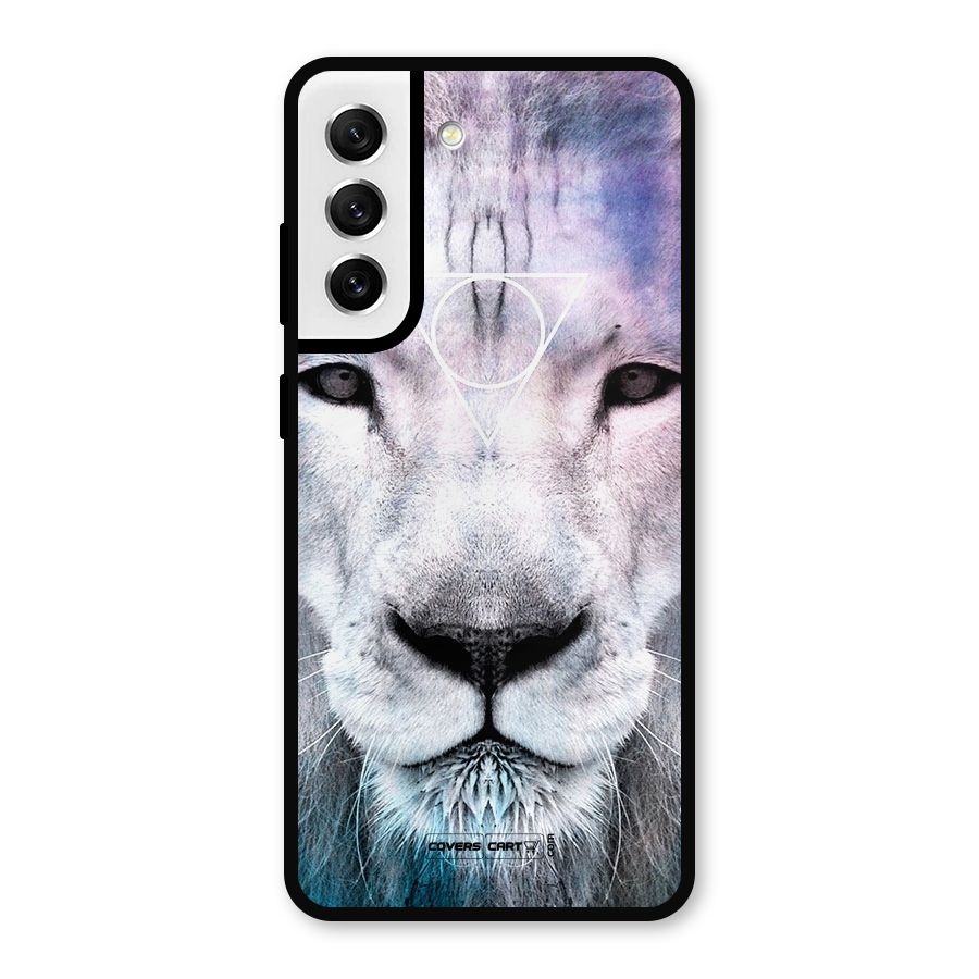 White Lion Metal Back Case for Galaxy S21 FE 5G